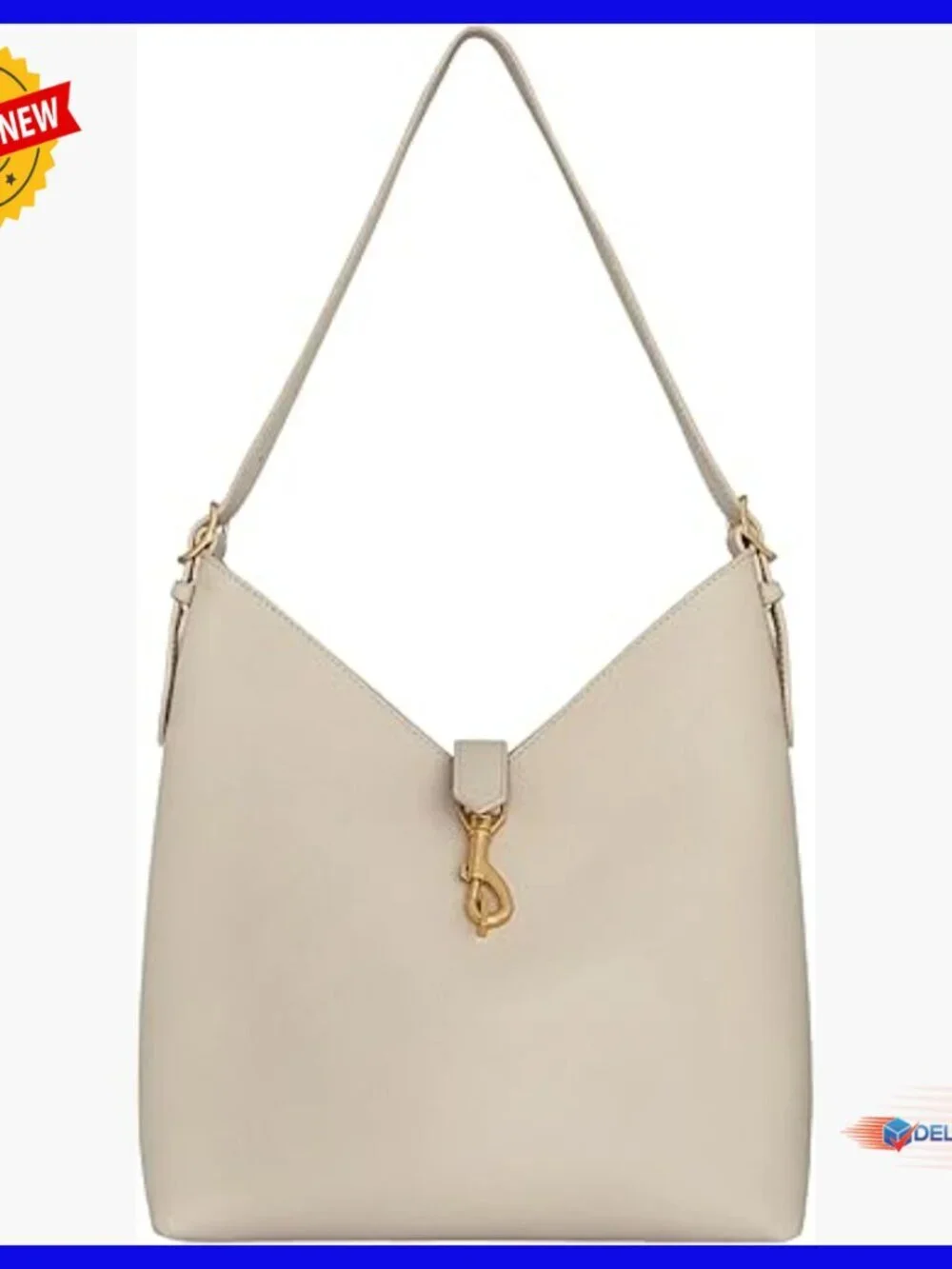 Mini Hobo Bag Leather Shoulder Purse Magnetic Snap Closure Slouchy Silhouette